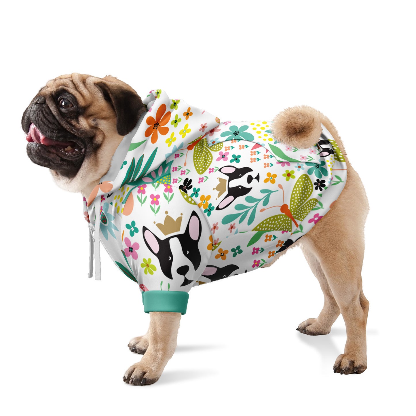 Whimsey Fashion Dog Zip-Up Hoodie