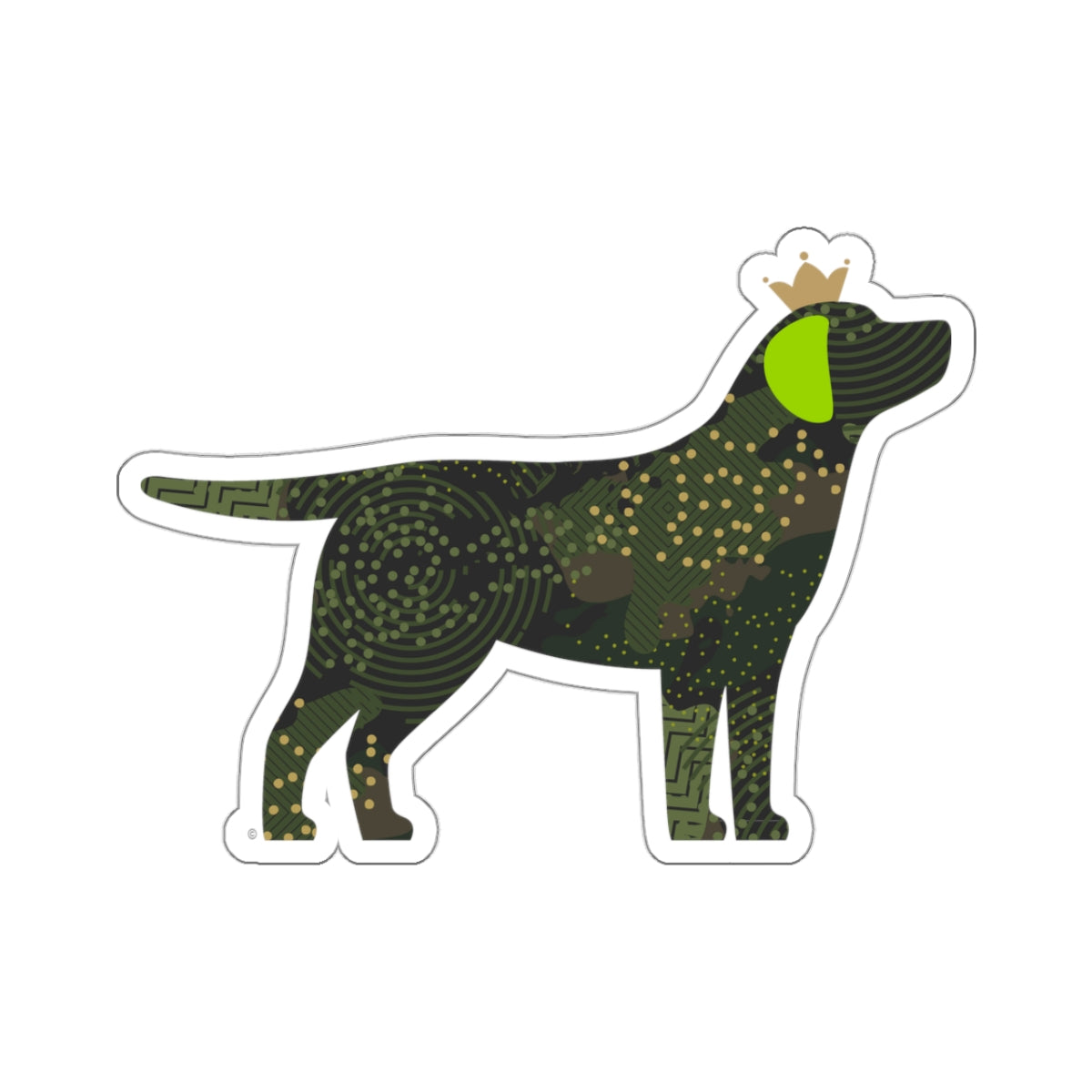 Labrador Camo Sticker