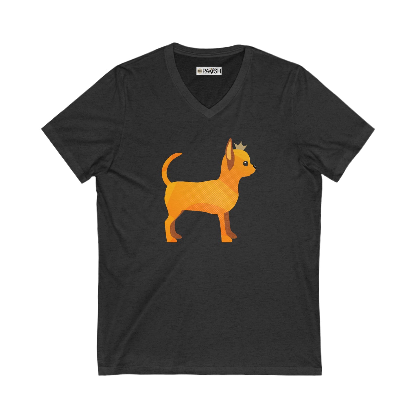 Chihuahua Gold Unisex Jersey Short Sleeve V-Neck Tee