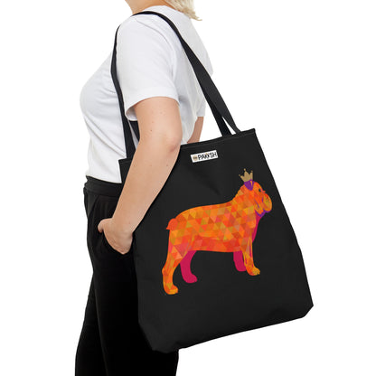 Frenchie Orange Tote Bag