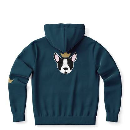 Retro Christmas Athletic Zip-Up Hoodie