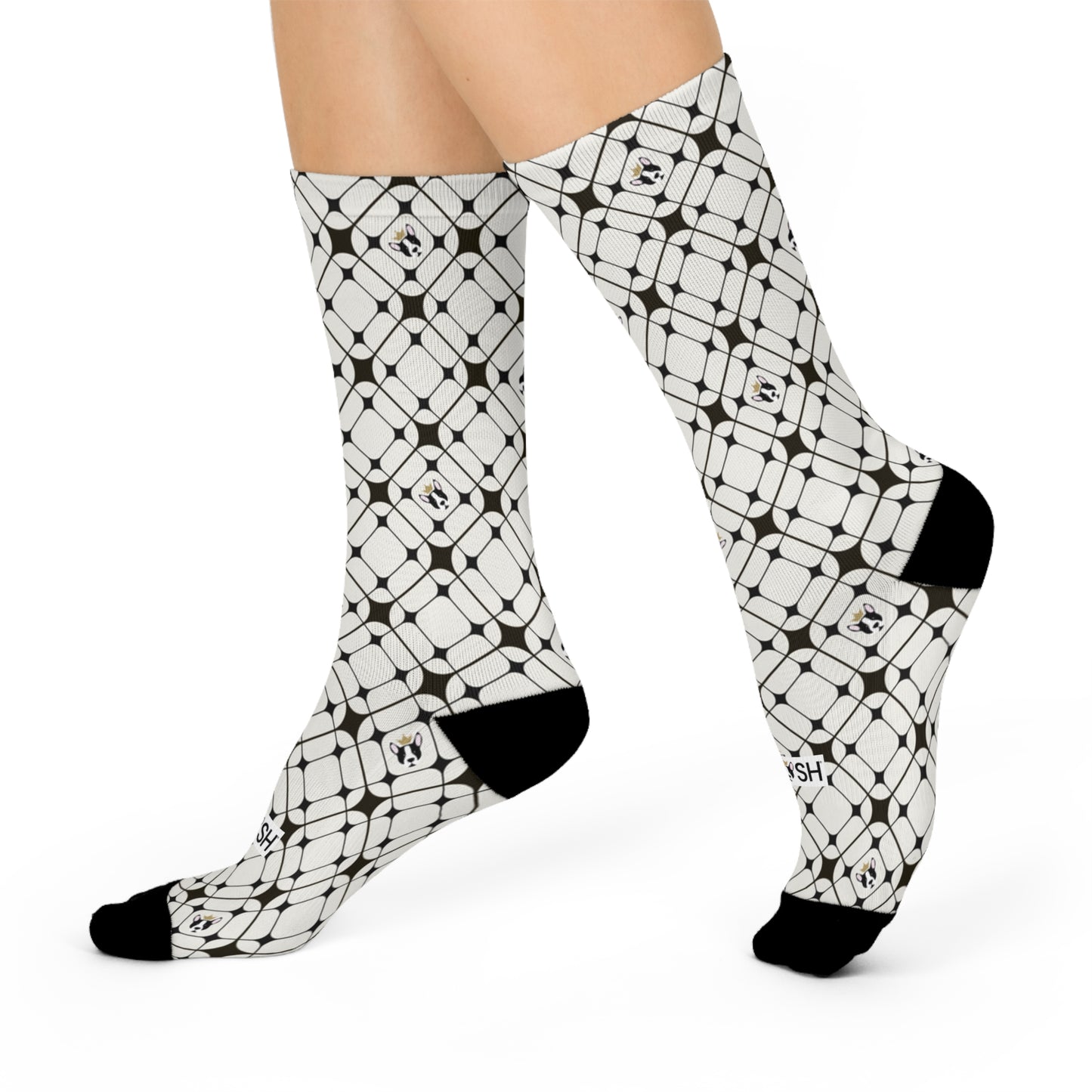 Pawsh Plaid Cushioned Crew Socks