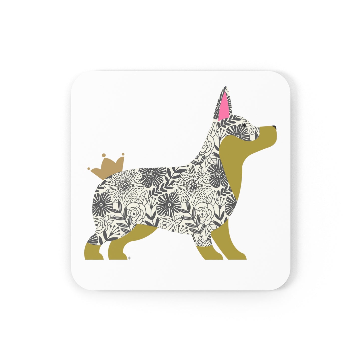 Corgi Corkwood Coaster Set