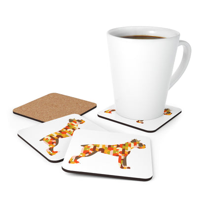 Boxer Corkwood Coaster Set