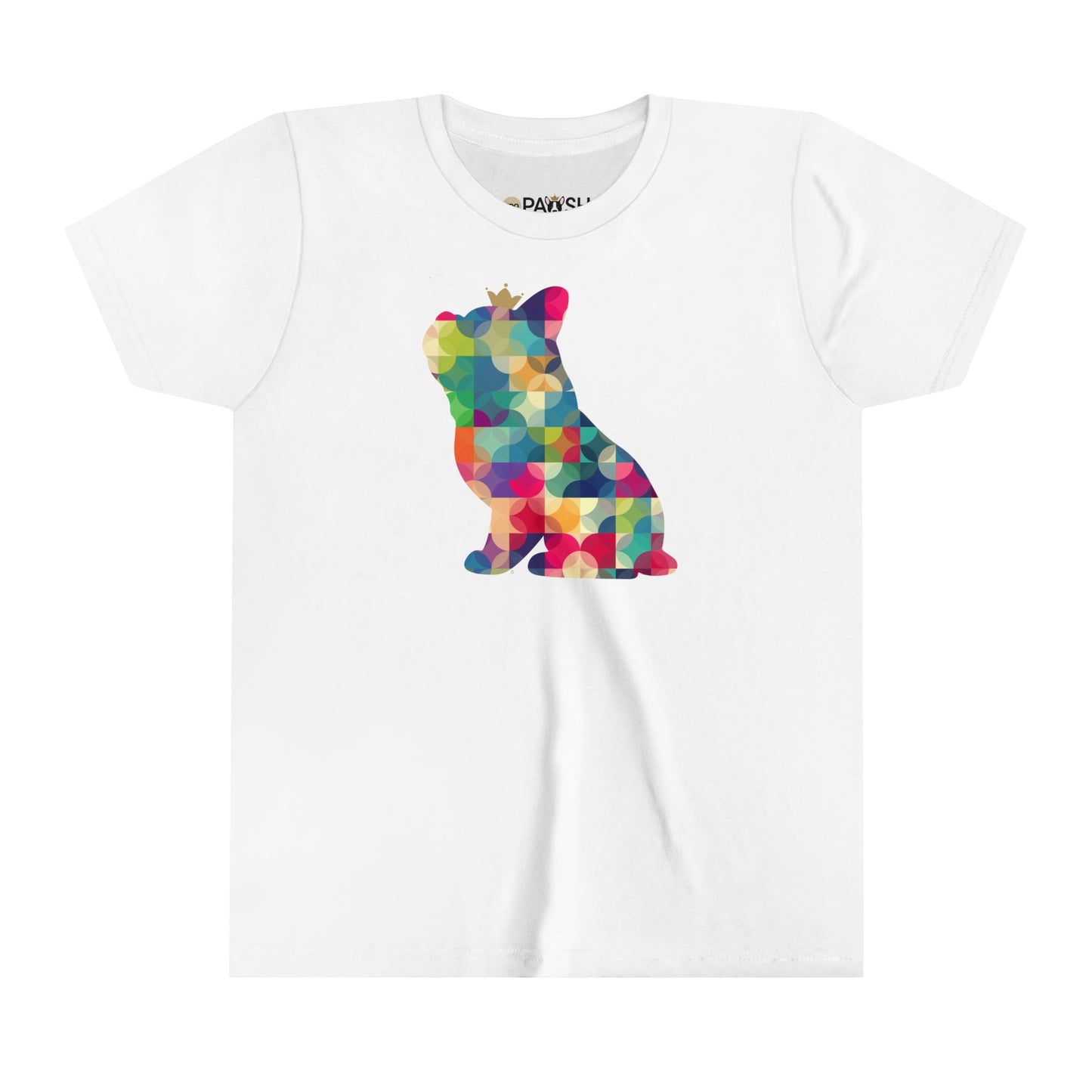 Frenchie Kaleidoscope Youth Short Sleeve Tee