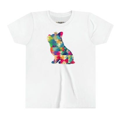 Frenchie Kaleidoscope Youth Short Sleeve Tee