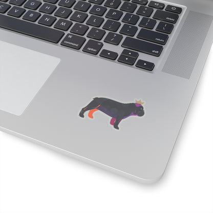 Frenchie Black Sticker