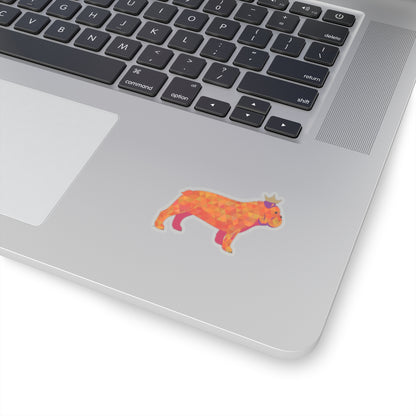 Frenchie Orange Sticker