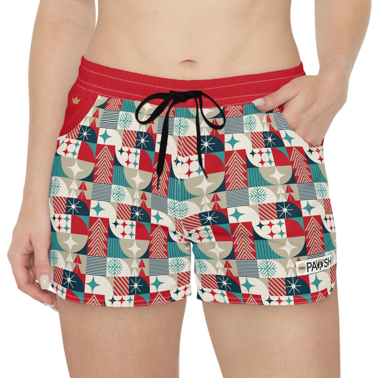 Retro Christmas Women's Casual Shorts