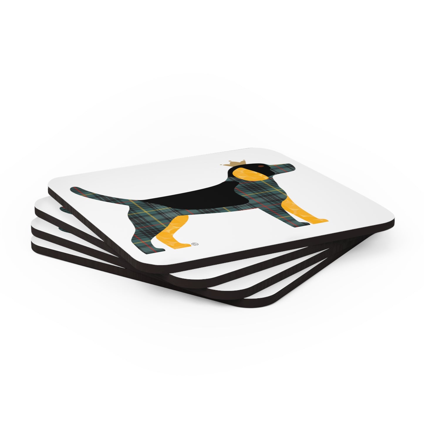 Beagle Corkwood Coaster Set