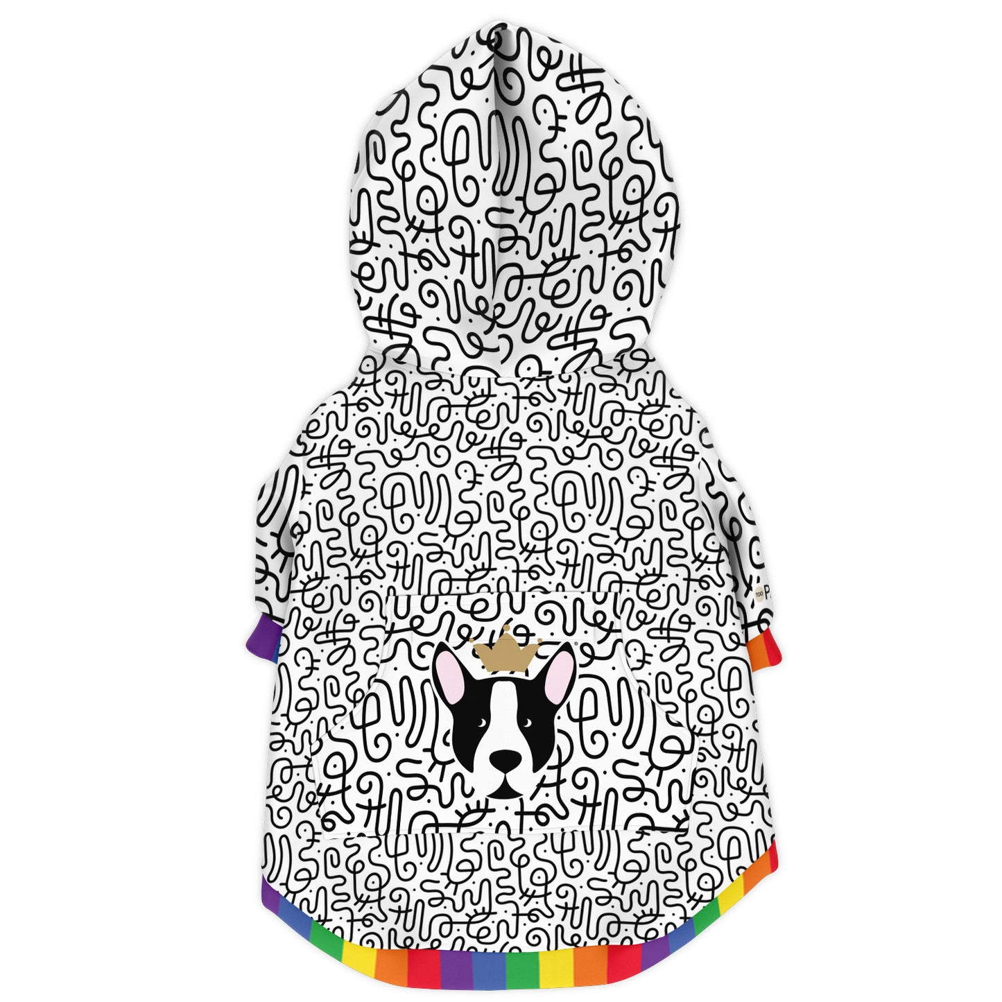 Mod Rainbow Dog Zip-Up Hoodie