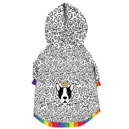 Mod Rainbow Dog Zip-Up Hoodie