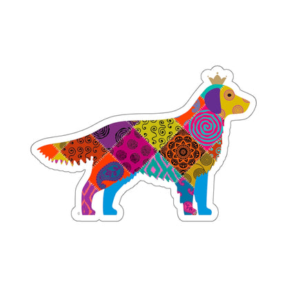 Golden Retriever Paisley Sticker