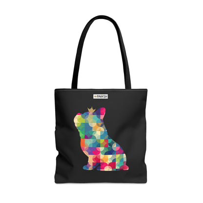 Frenchie Kaleidoscope Tote Bag