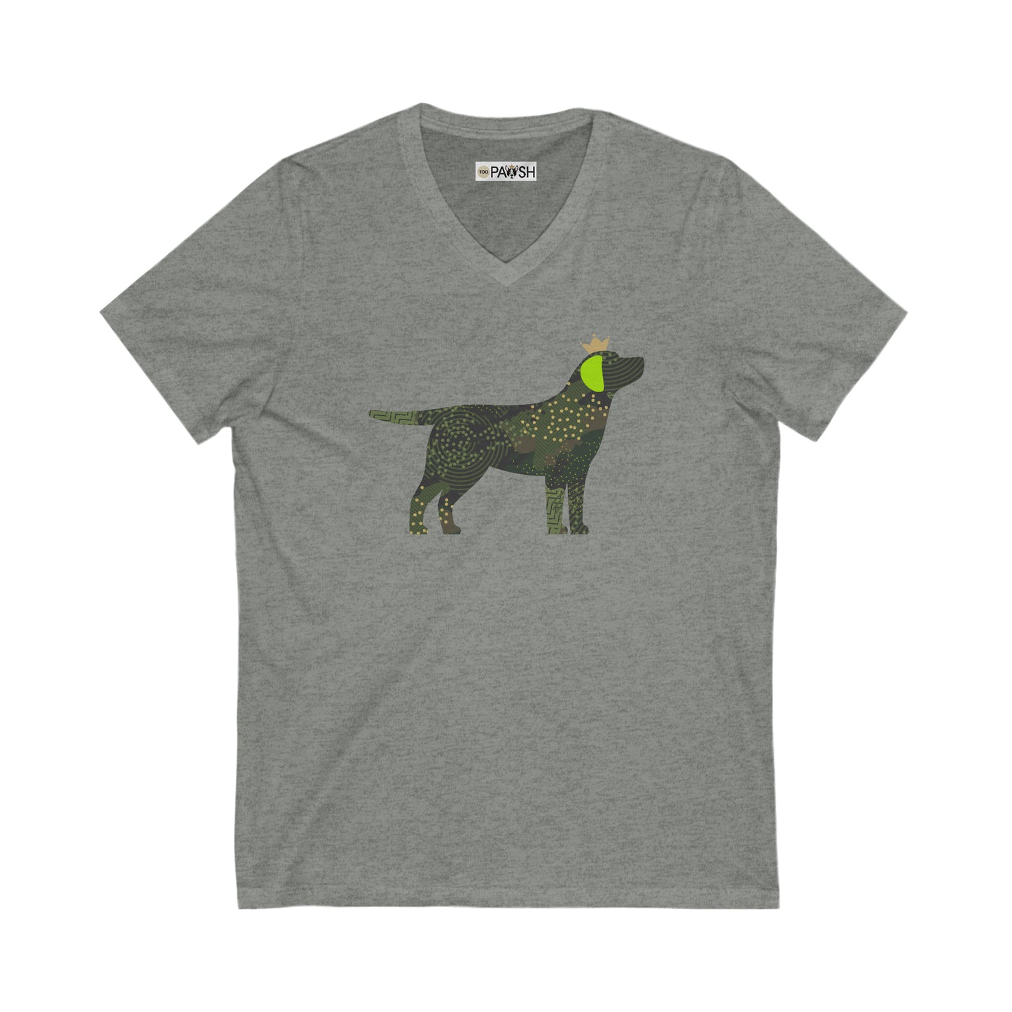 Labrador Camo Unisex Jersey Short Sleeve V-Neck Tee