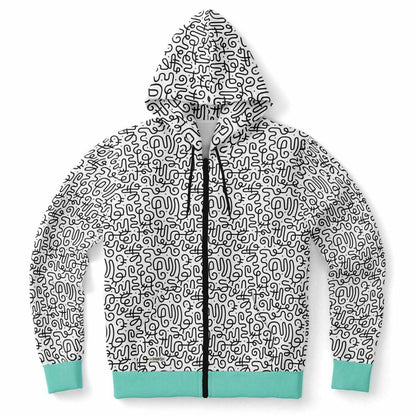 Mod Tiffany Blue Unisex Adult Hoodie