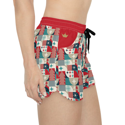 Retro Christmas Women's Casual Shorts