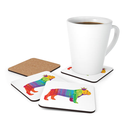 Bulldog Corkwood Coaster Set