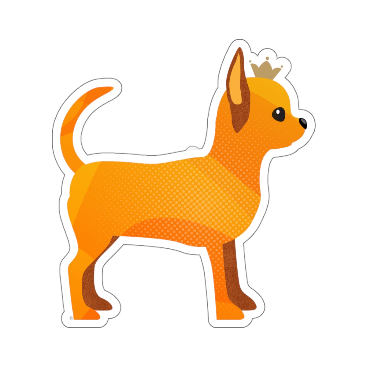 Chihuahua Gold Sticker