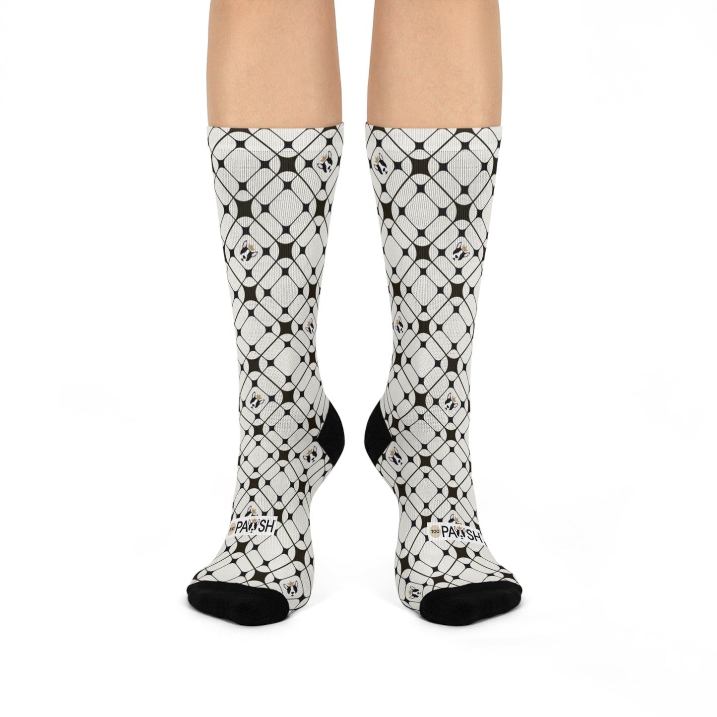 Pawsh Plaid Cushioned Crew Socks