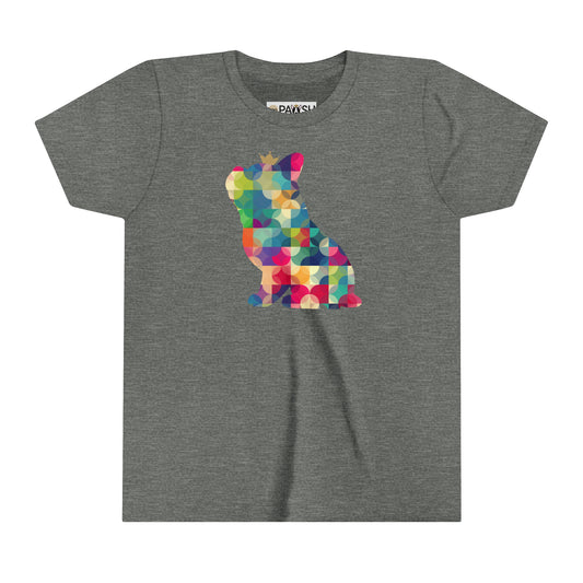 Frenchie Kaleidoscope Youth Short Sleeve Tee