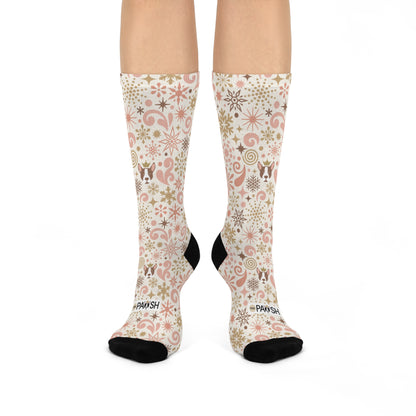 Snowfall Serenade Cushioned Crew Socks