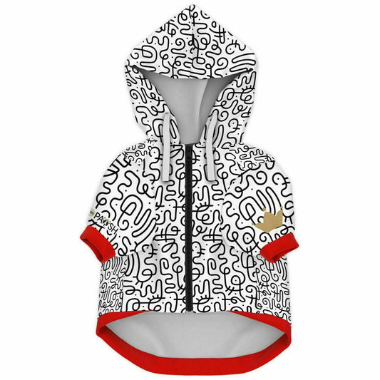 Mod Red Dog Zip-Up Hoodie