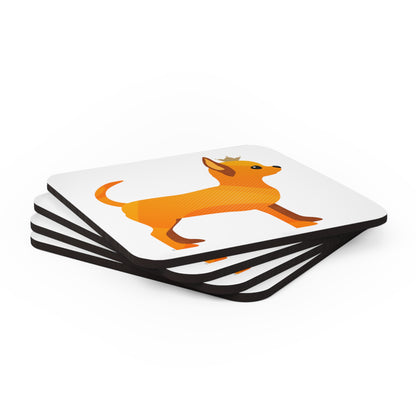 Chihuahua Gold Corkwood Coaster Set