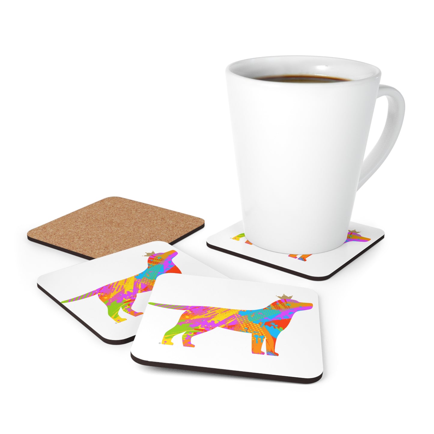 Labrador Corkwood Coaster Set