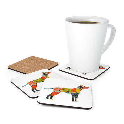 Dalmatian Corkwood Coaster Set