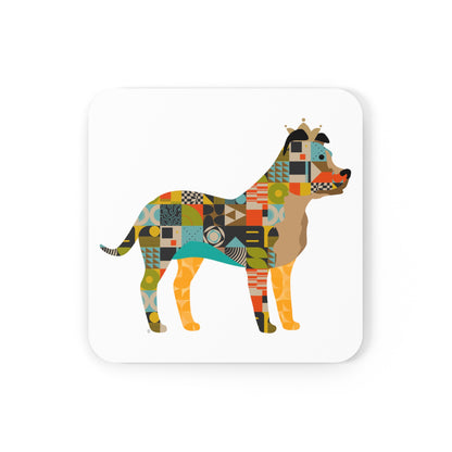 Pitbull Corkwood Coaster Set