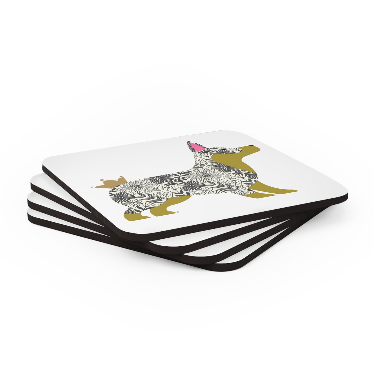 Corgi Corkwood Coaster Set