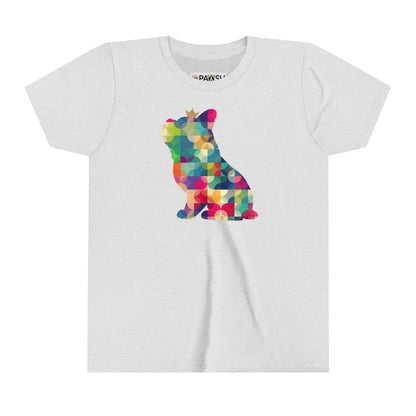 Frenchie Kaleidoscope Youth Short Sleeve Tee