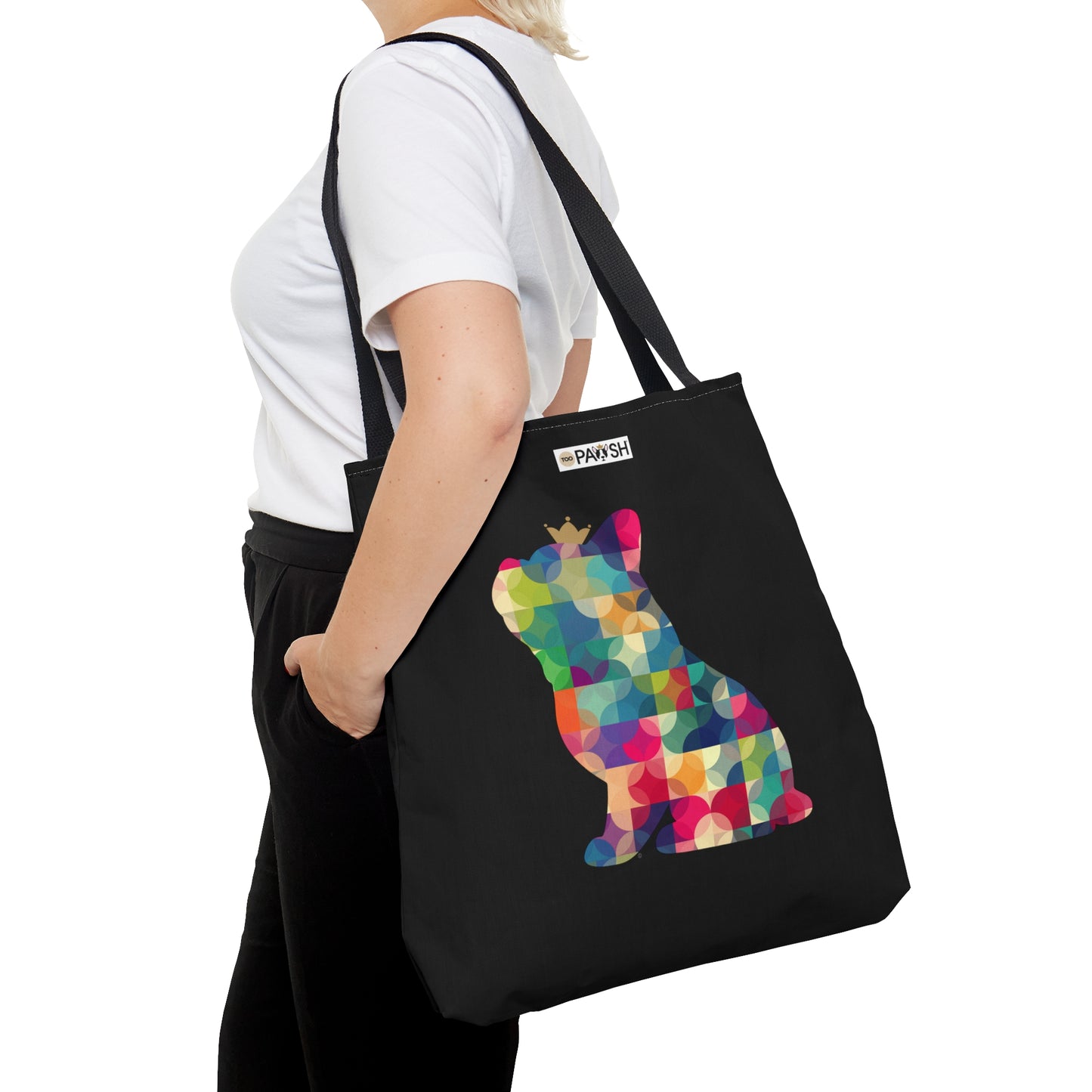 Frenchie Kaleidoscope Tote Bag