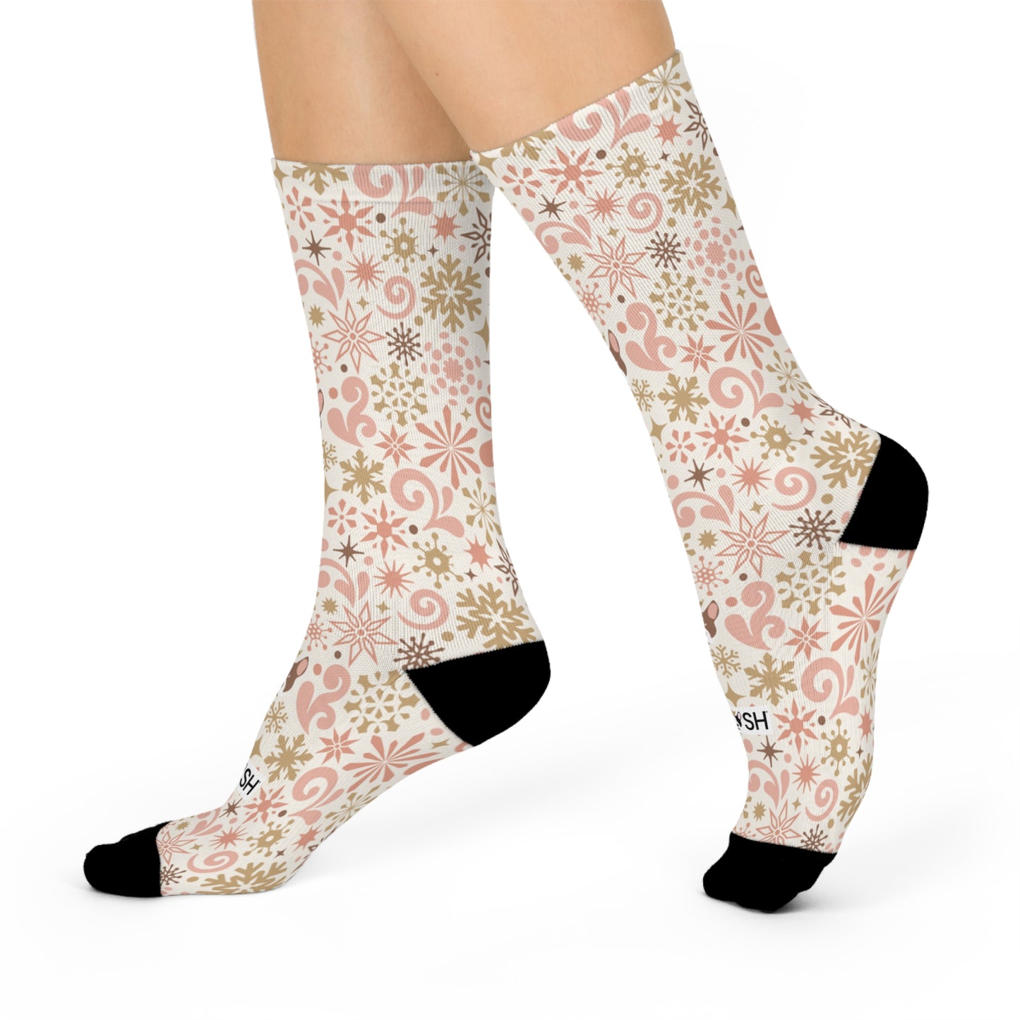 Snowfall Serenade Cushioned Crew Socks