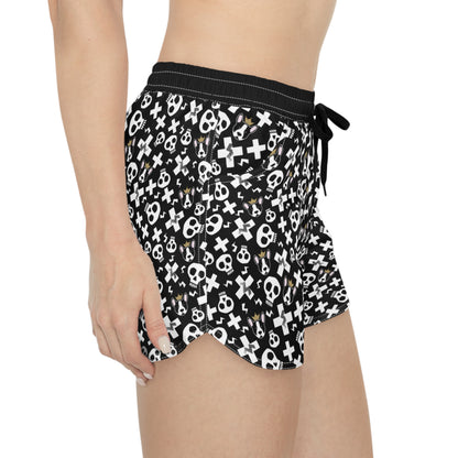 Glam & Punk Black Women's Casual Shorts