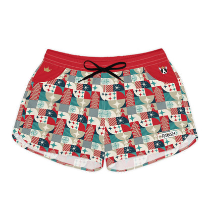 Retro Christmas Women's Casual Shorts