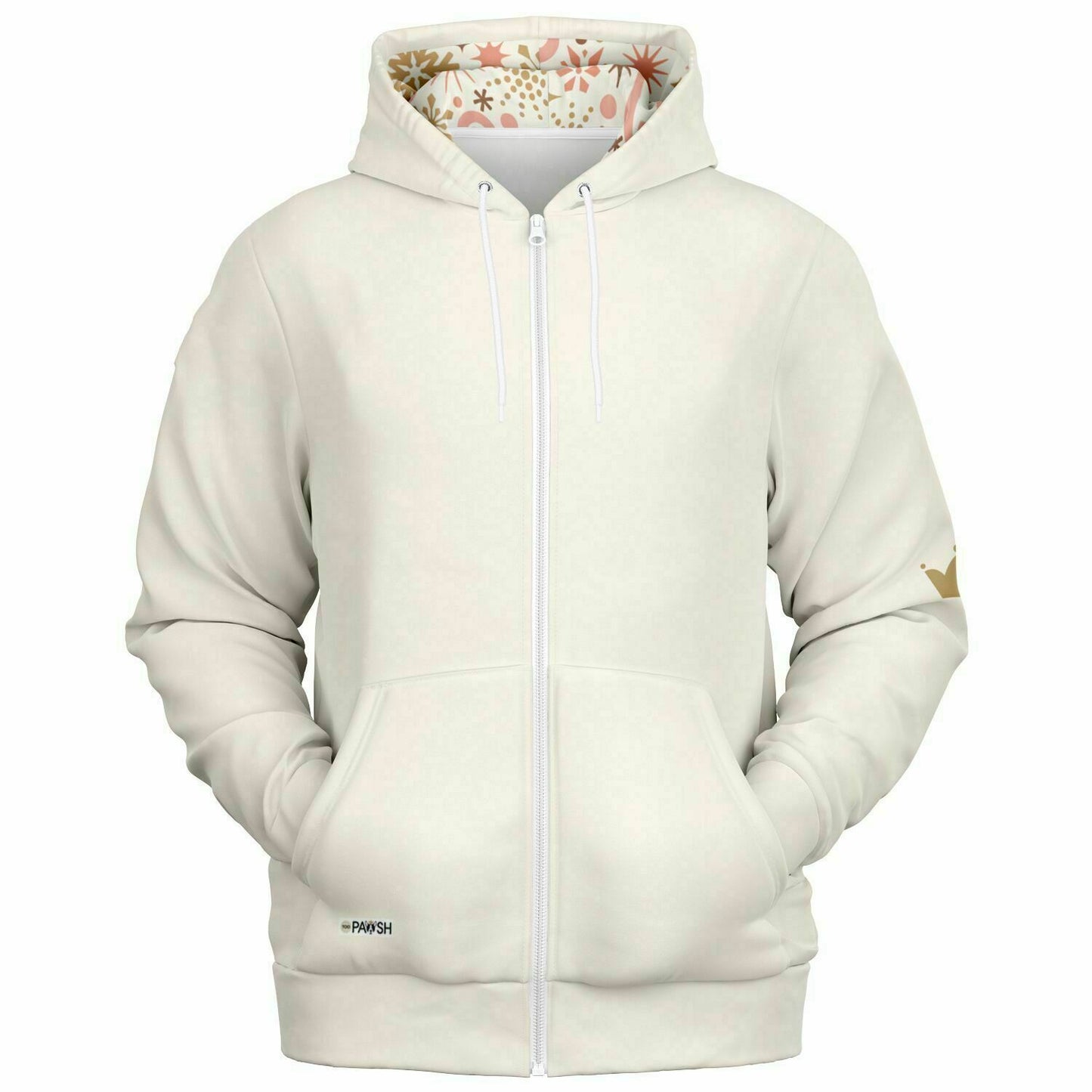 Snowfall Serenade Holiday Unisex Zip-Up Hoodie