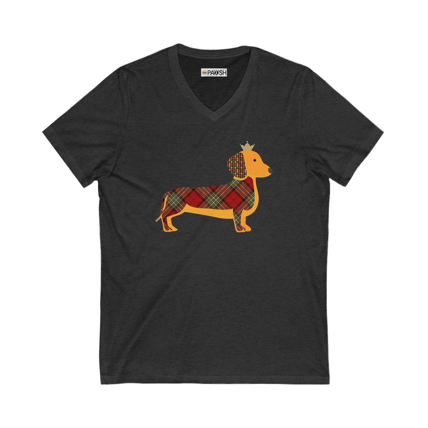 Dachshund Unisex Jersey Short Sleeve V-Neck Tee