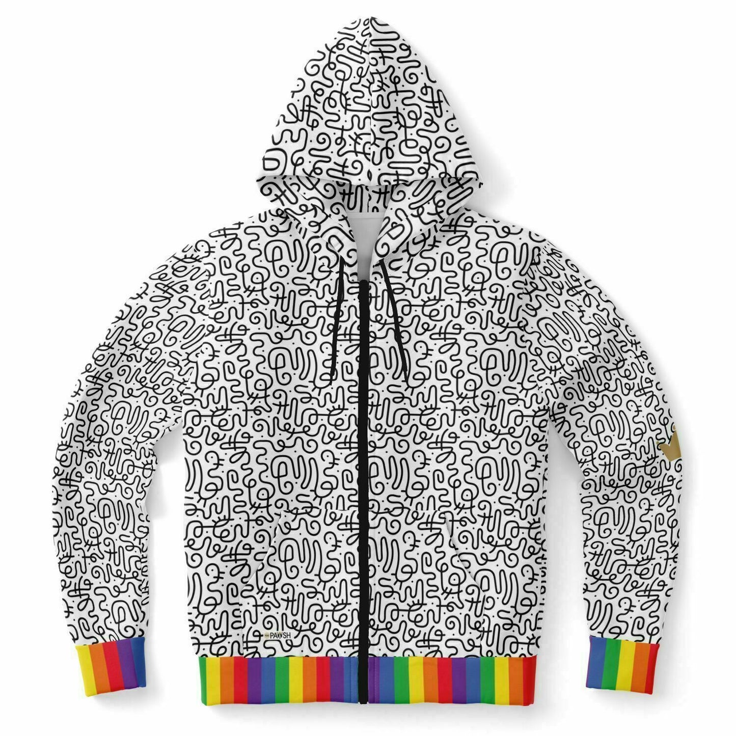 Mod Rainbow Unisex Adult Hoodie