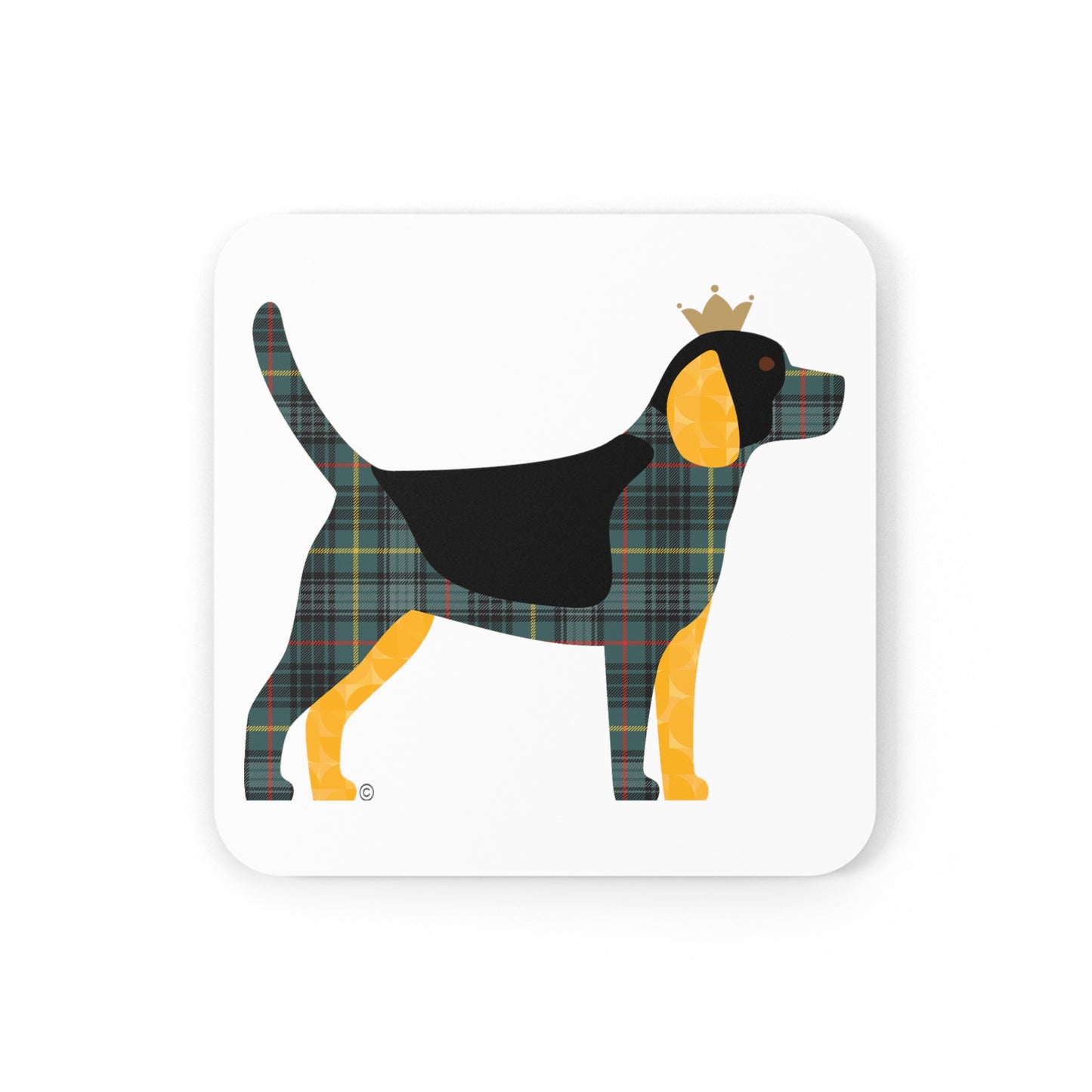 Beagle Corkwood Coaster Set