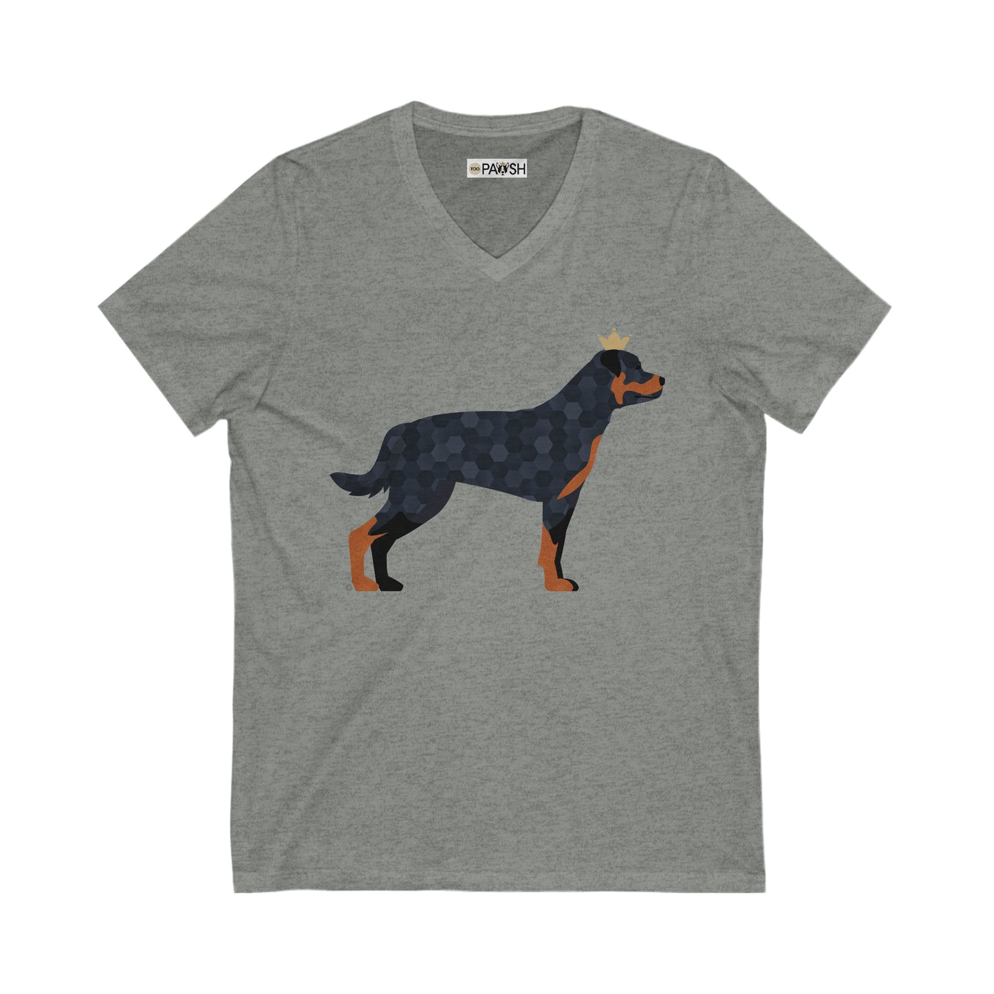 Rottweiler Unisex Jersey Short Sleeve V-Neck Tee