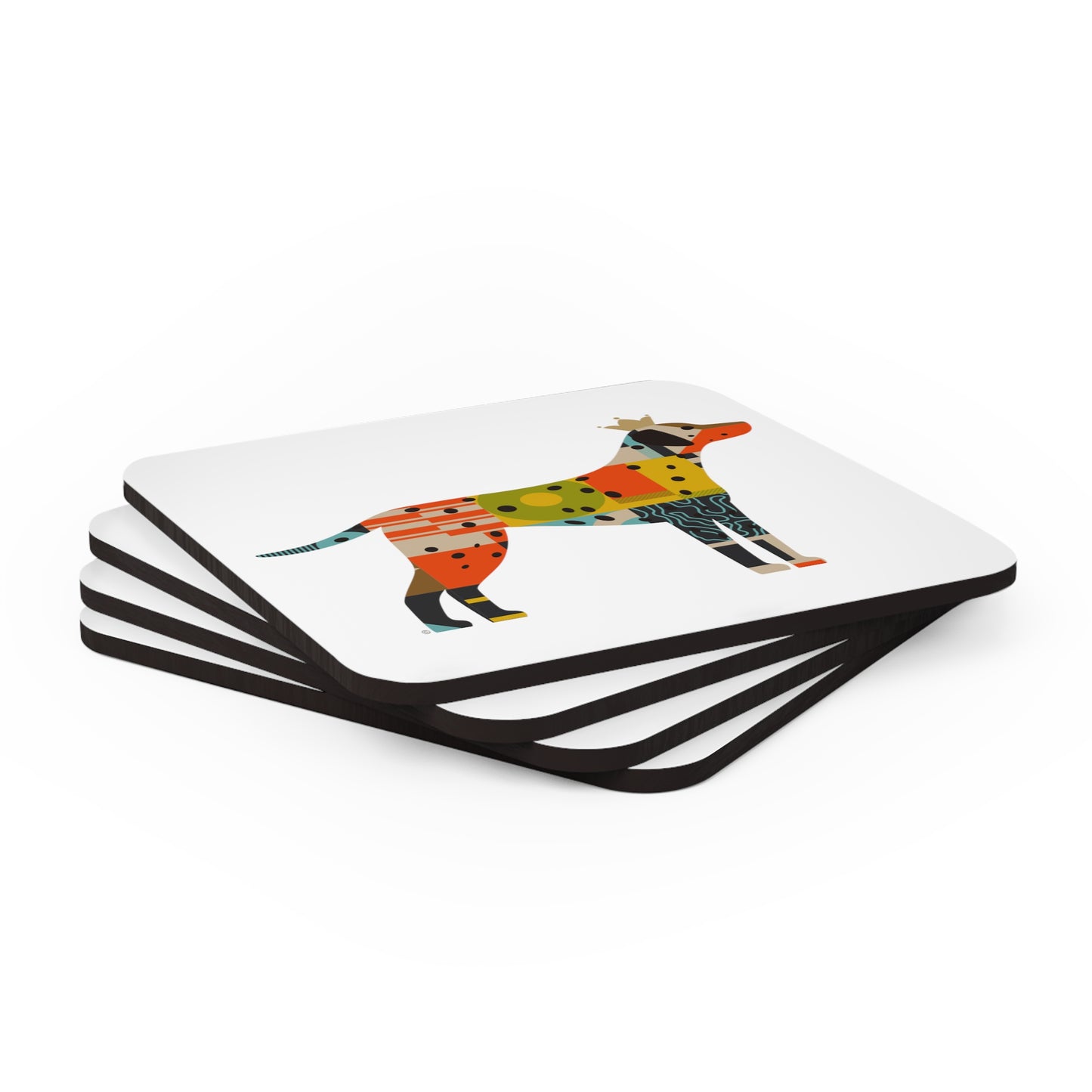 Dalmatian Corkwood Coaster Set