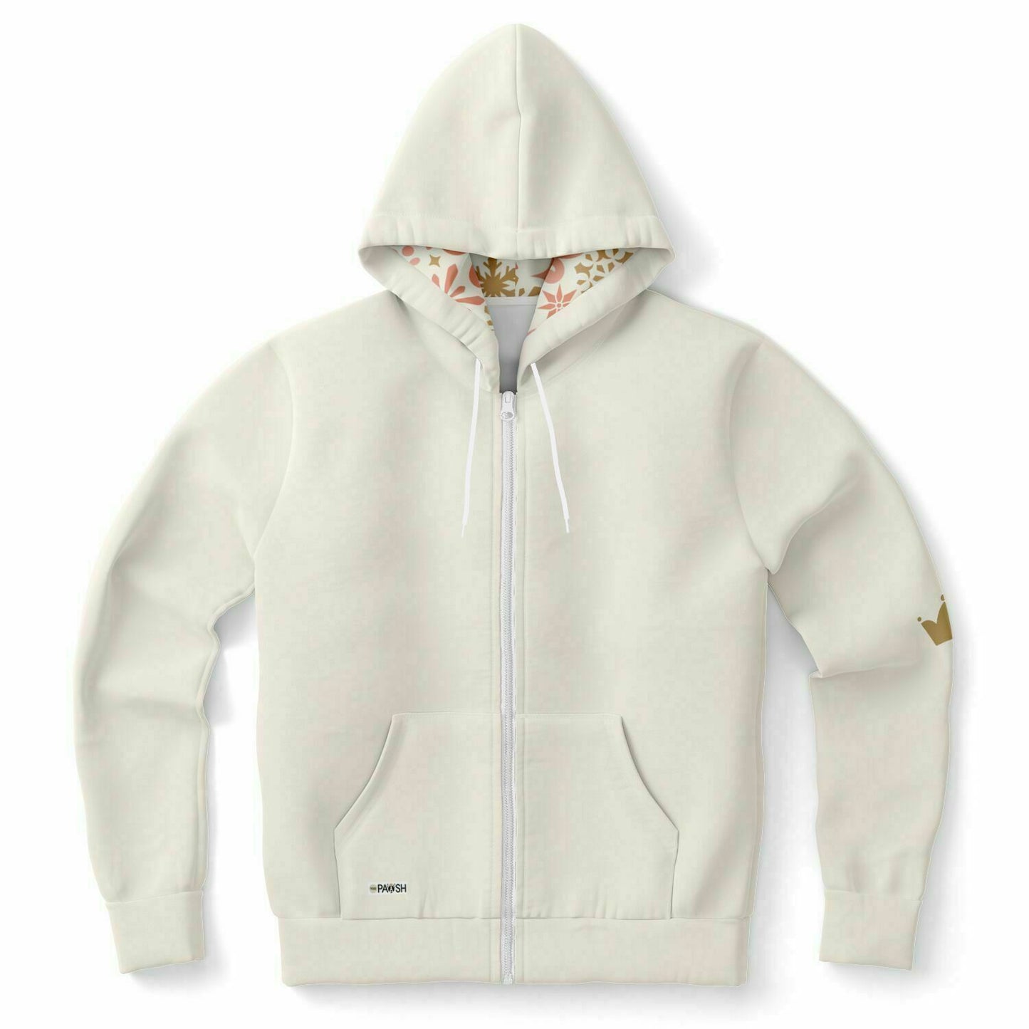 Snowfall Serenade Holiday Unisex Zip-Up Hoodie