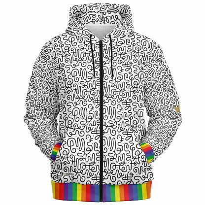 Mod Rainbow Unisex Adult Hoodie