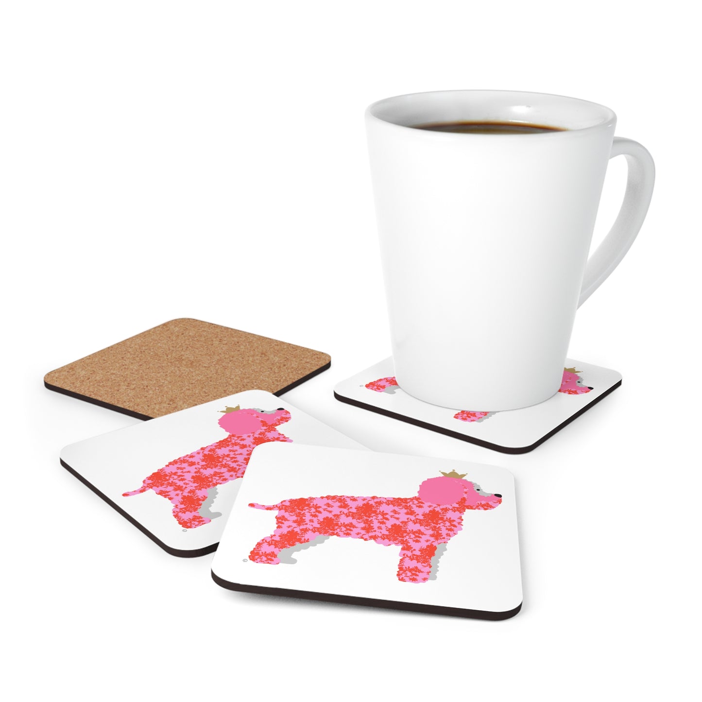 Doodle Corkwood Coaster Set