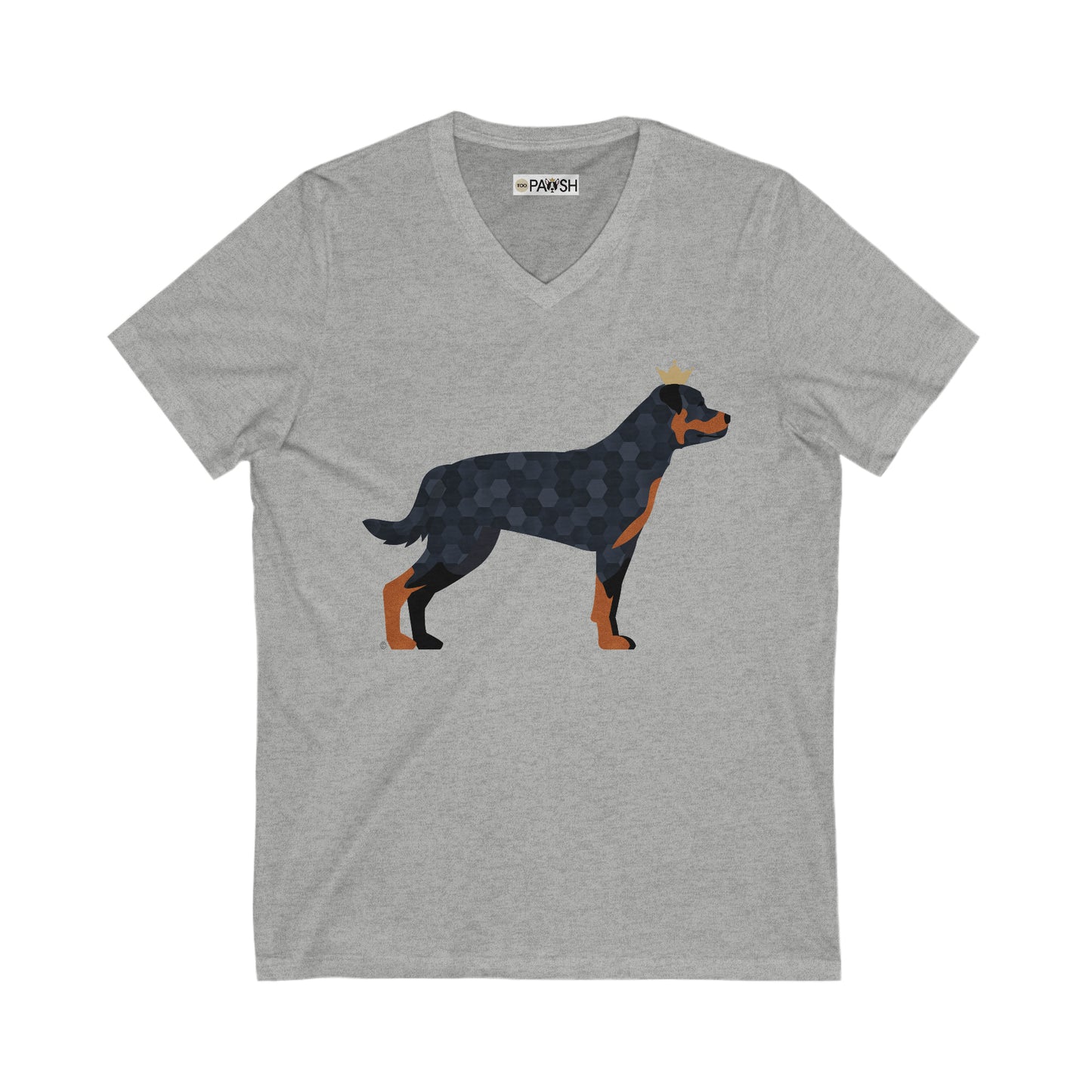 Rottweiler Unisex Jersey Short Sleeve V-Neck Tee