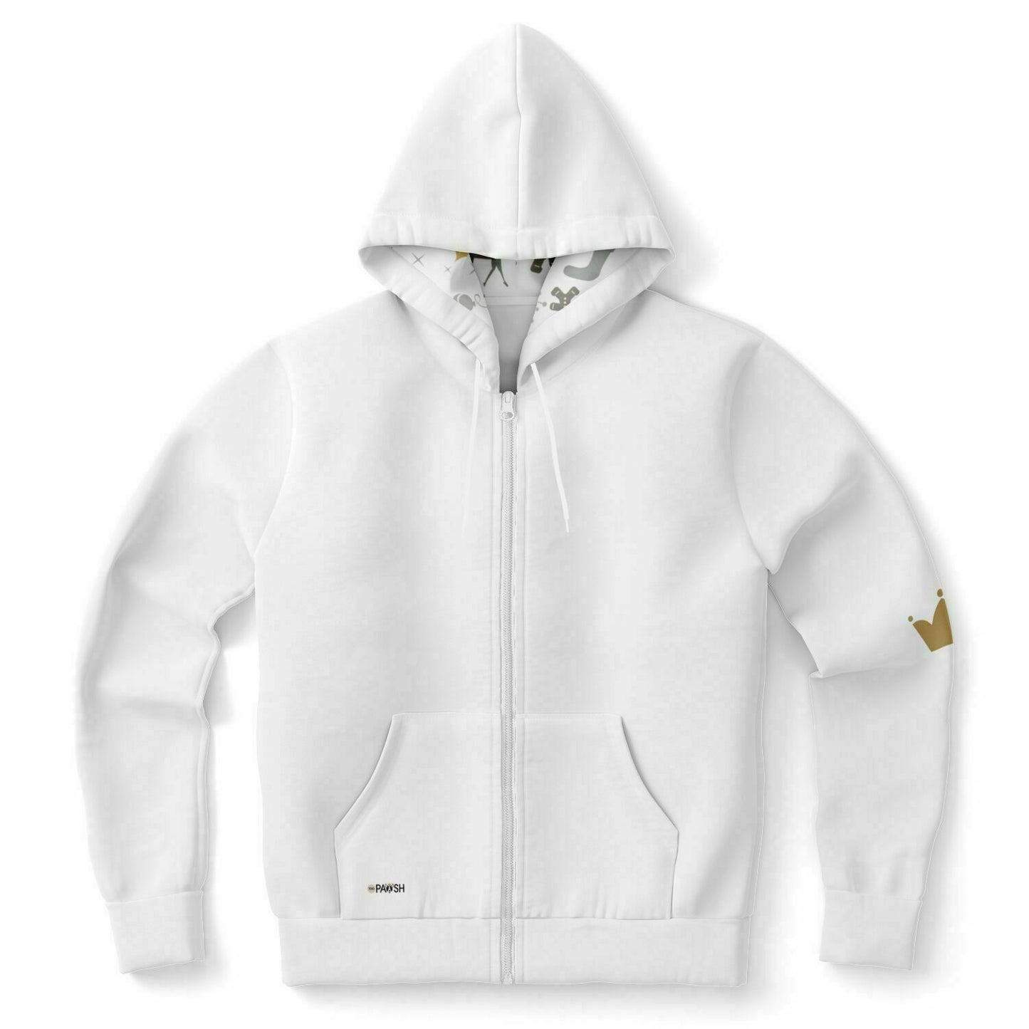 Frost-kissed Holiday Athletic Zip-Up Hoodie