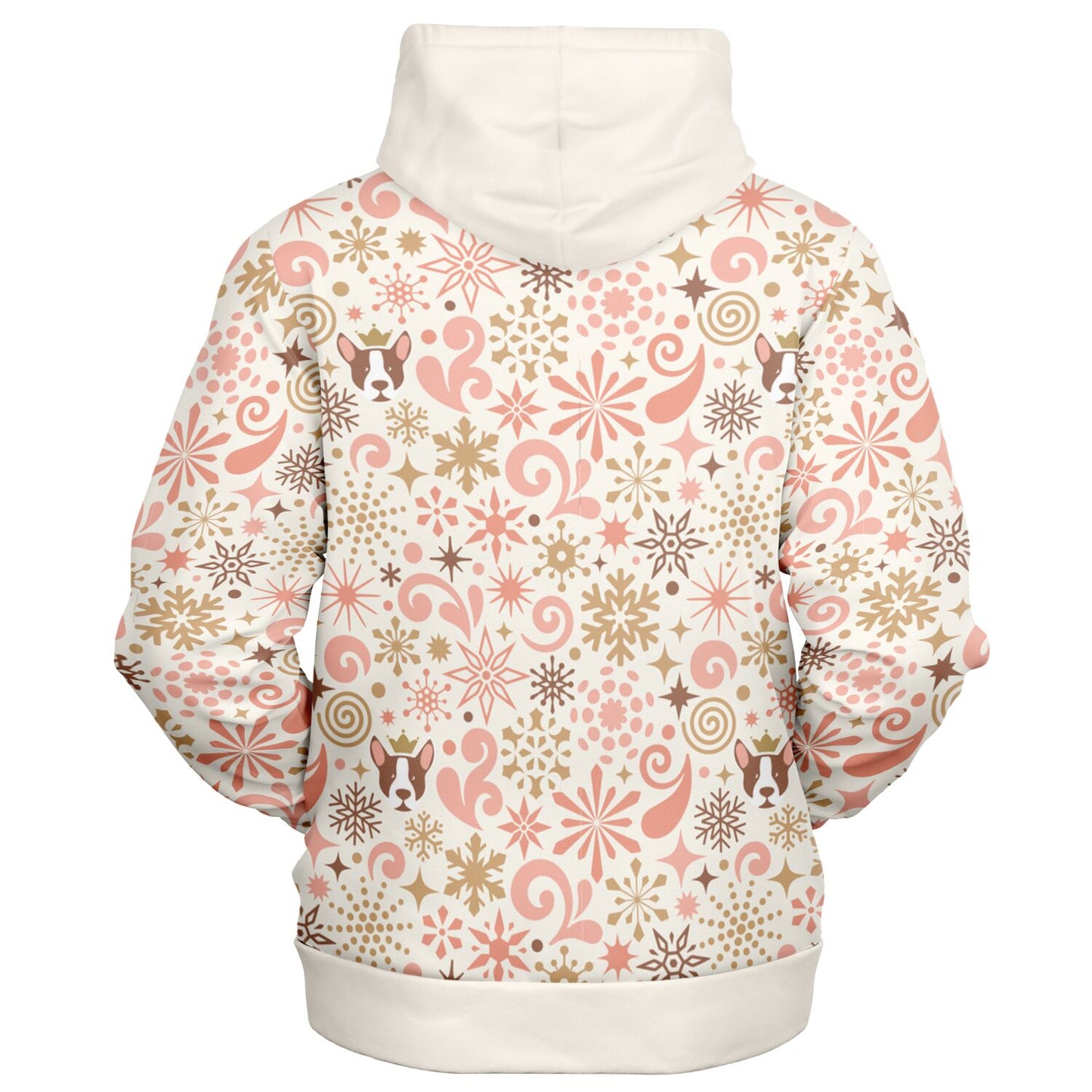 Snowfall Serenade II Holiday Athletic Zip-Up Hoodie