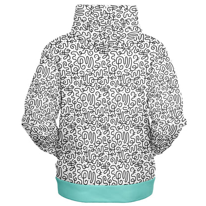 Mod Tiffany Blue Unisex Adult Hoodie